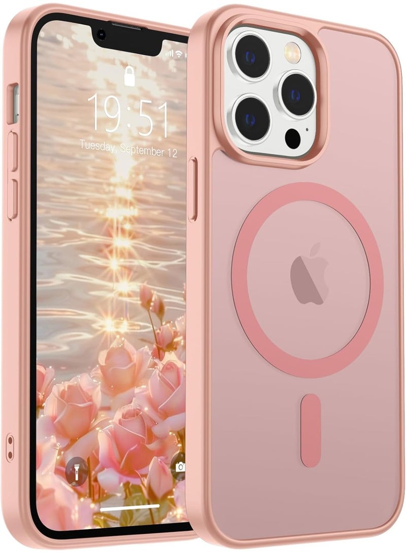 ACLIX Magnetic Case for iPhone 11 Pro [Shockproof & Slim] Matte Hard Back Cover with high-Grade Protection | Pink - Image 1